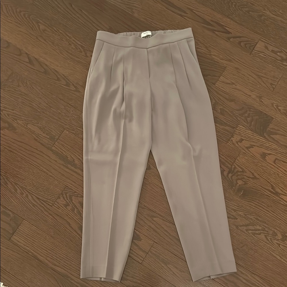 Gray Pleated Trousers